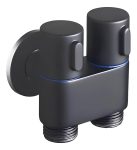 Registro Ducha Higiênica Duplo Derivação Binócul Black Preto