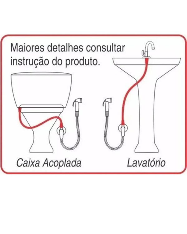 Registro Ducha Higiênica Duplo Derivação Binócul Black Preto 2 Registro Ducha Higiênica Duplo Derivação Binócul Black Preto